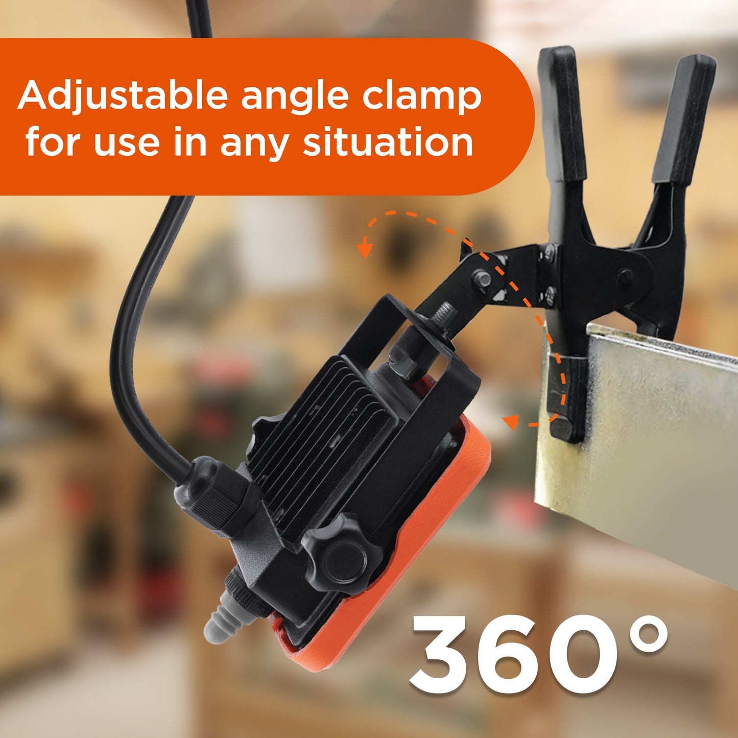 1000LM AC Light Panel w/ Clamp