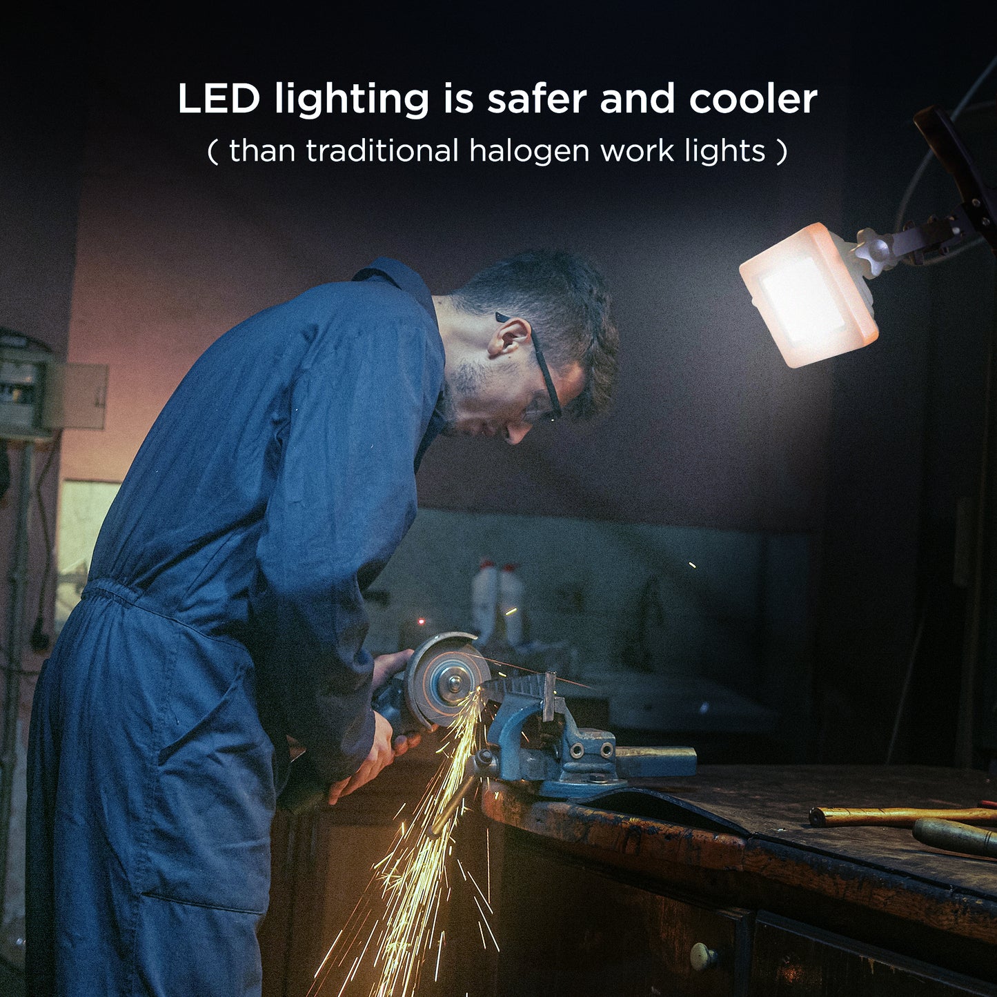 1000LM AC Light Panel w/ Clamp