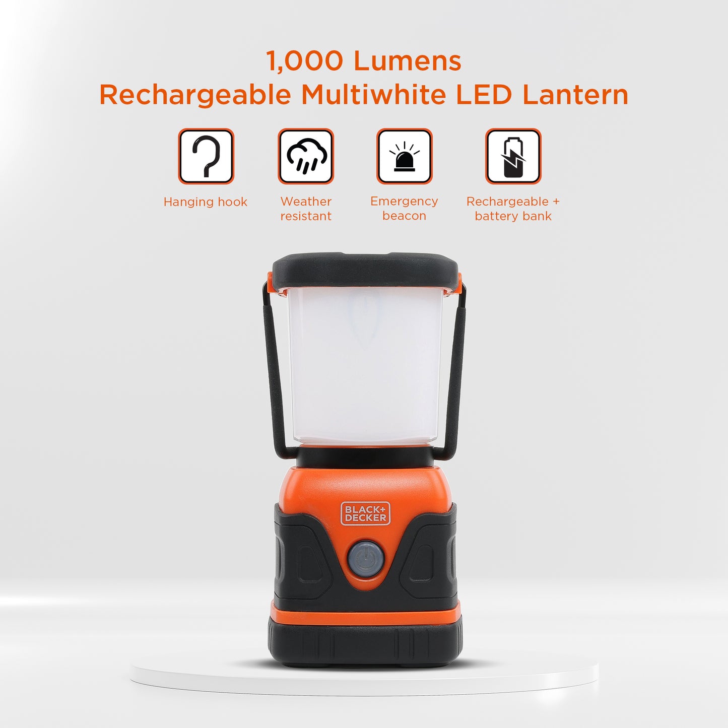 1000Lm Rechargeable Lantern