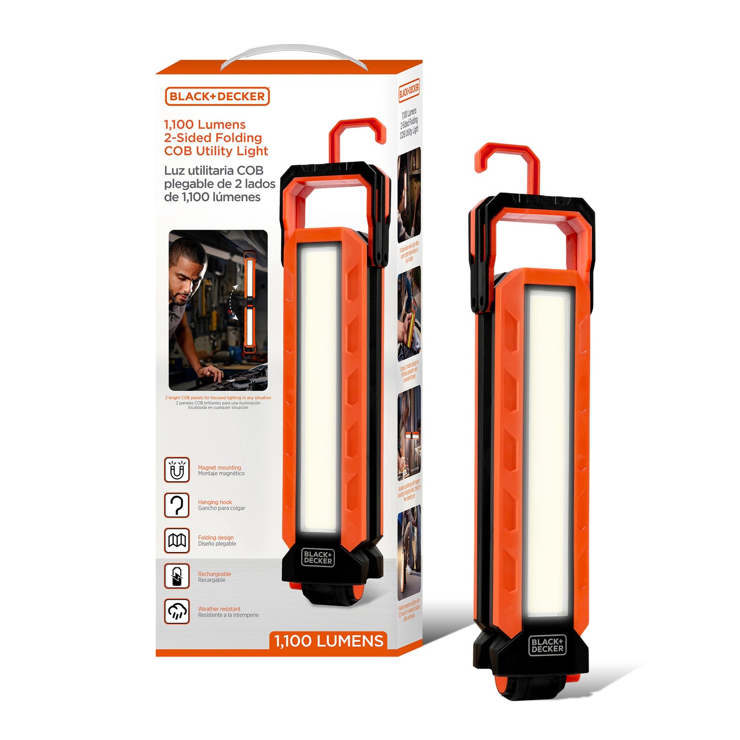 1000Lm Folding Magnetic Light