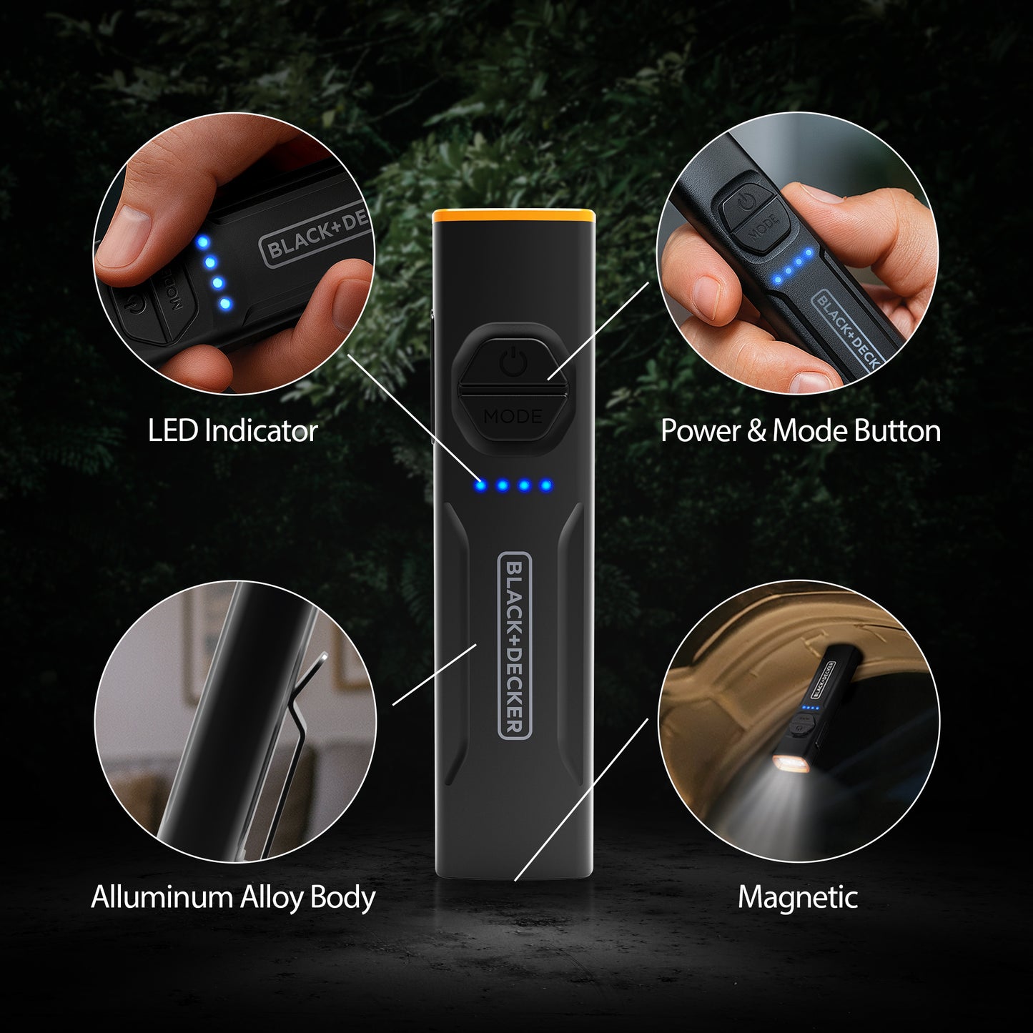 Flashlight w/ UV & Red Laser