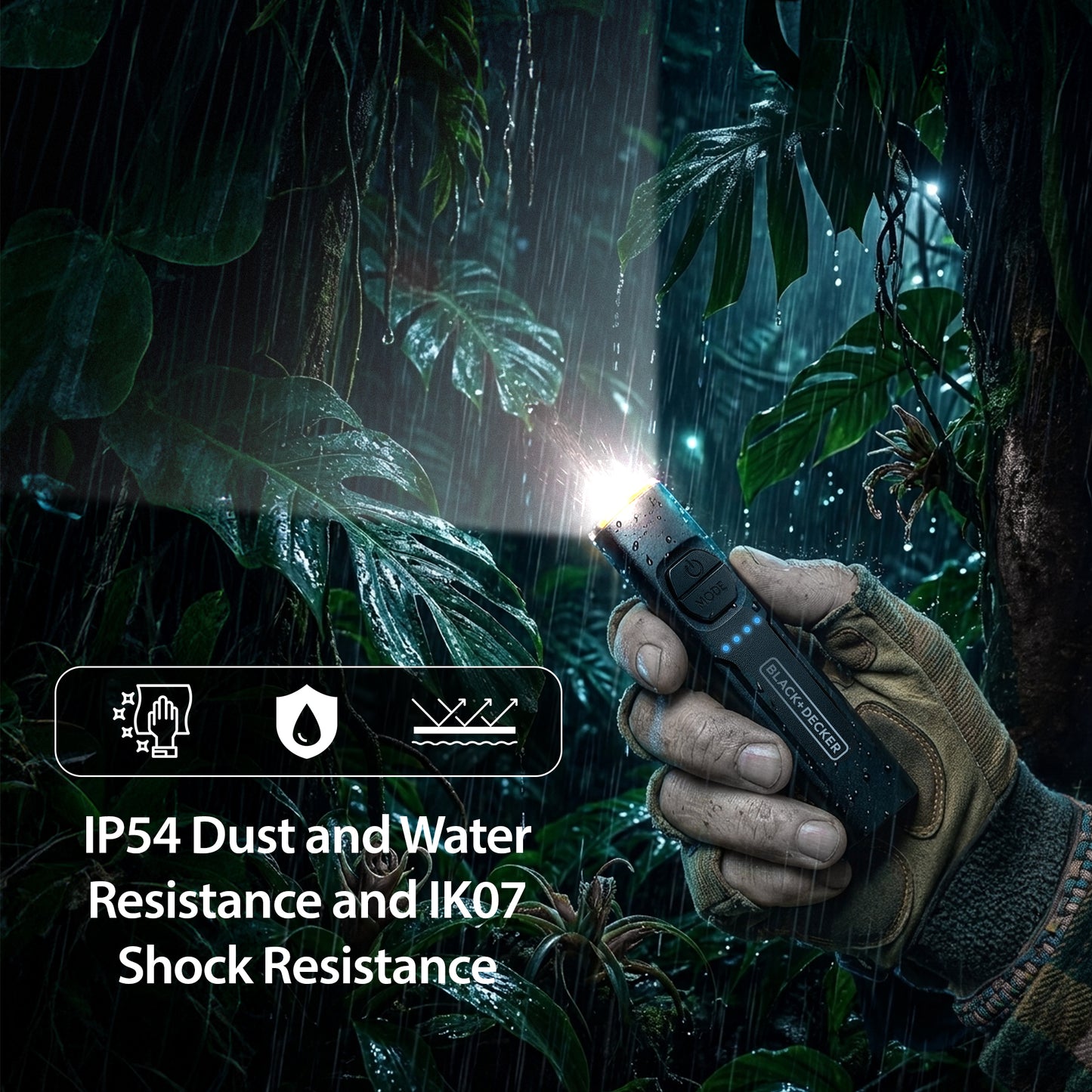 Flashlight w/ UV & Red Laser