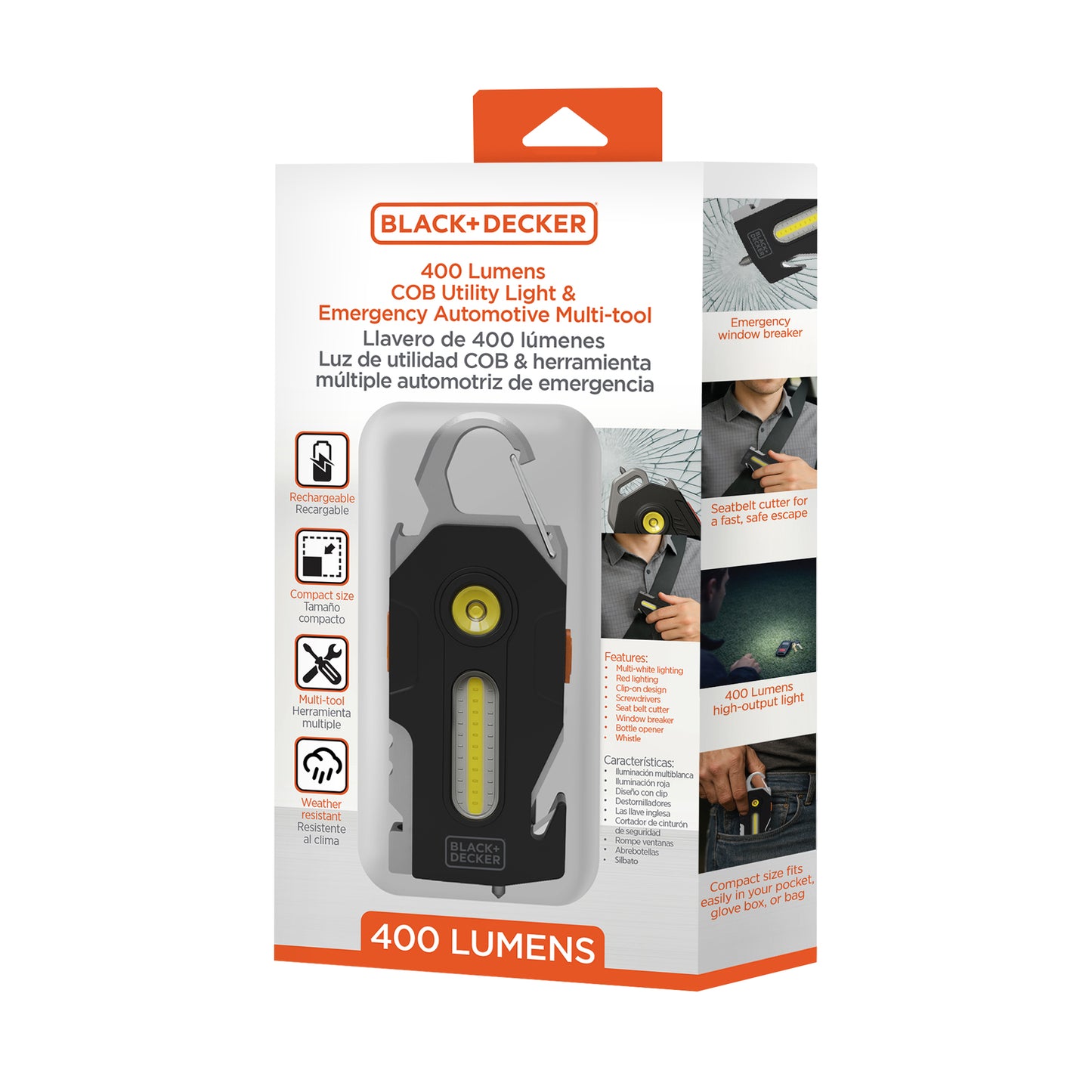 400Lm COB Auto Multitool Light