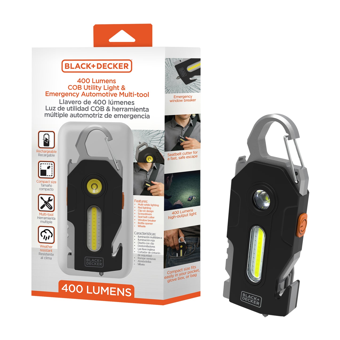 400Lm COB Auto Multitool Light