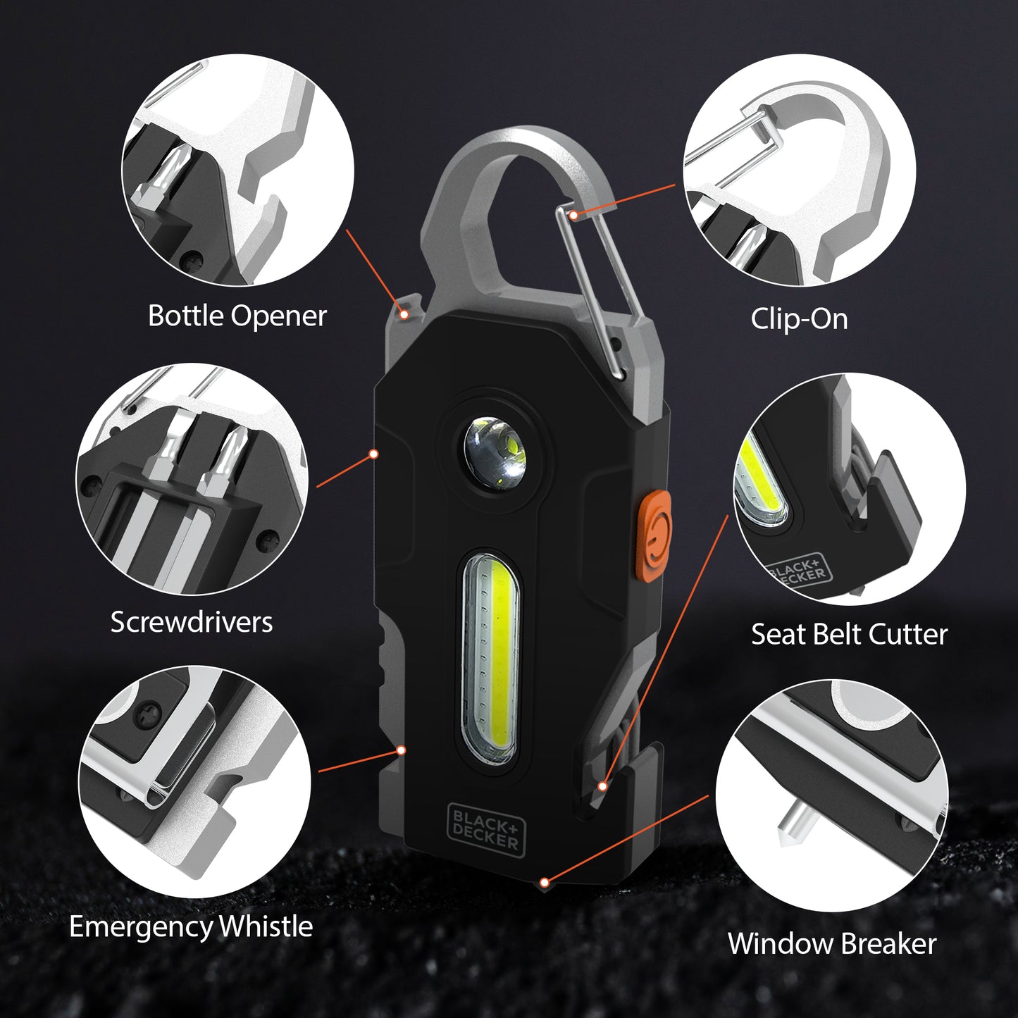 400Lm COB Auto Multitool Light