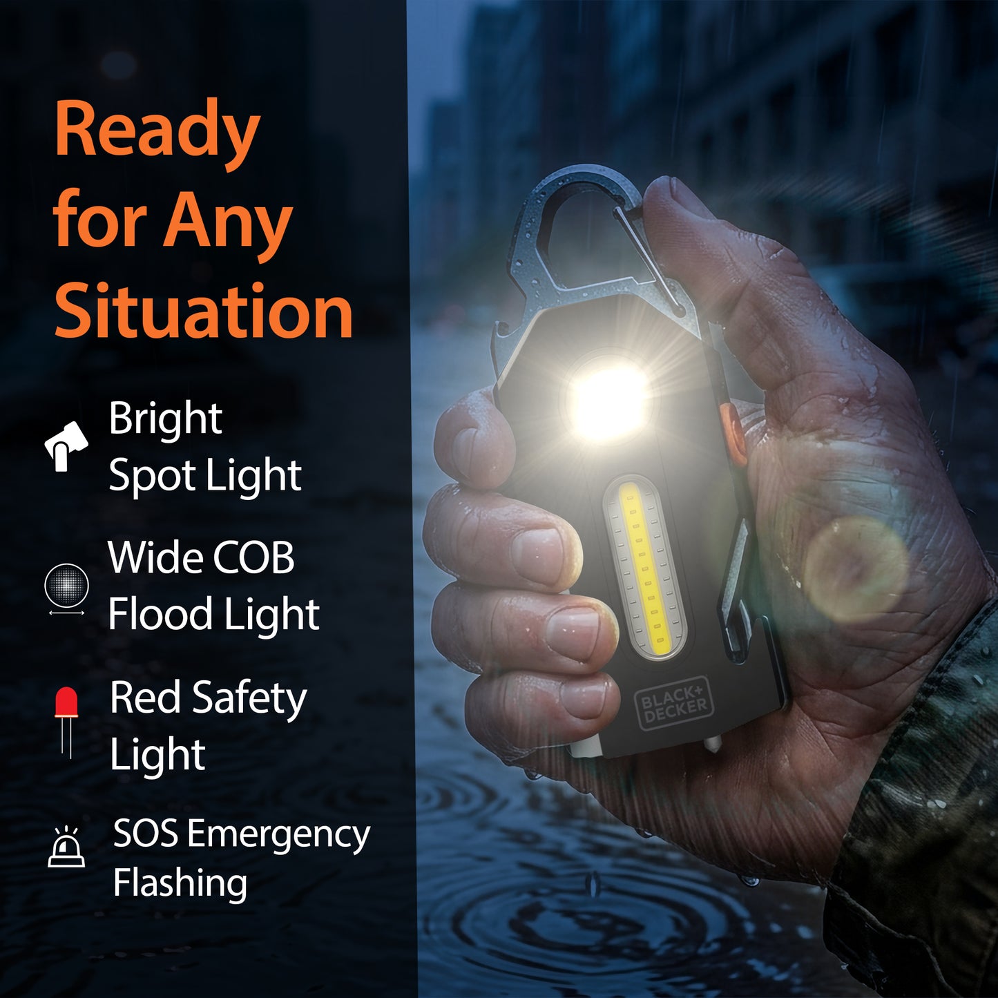 400Lm COB Auto Multitool Light