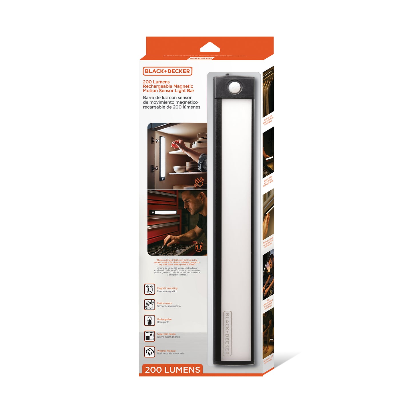 200Lm Rechargeable Motion Bar