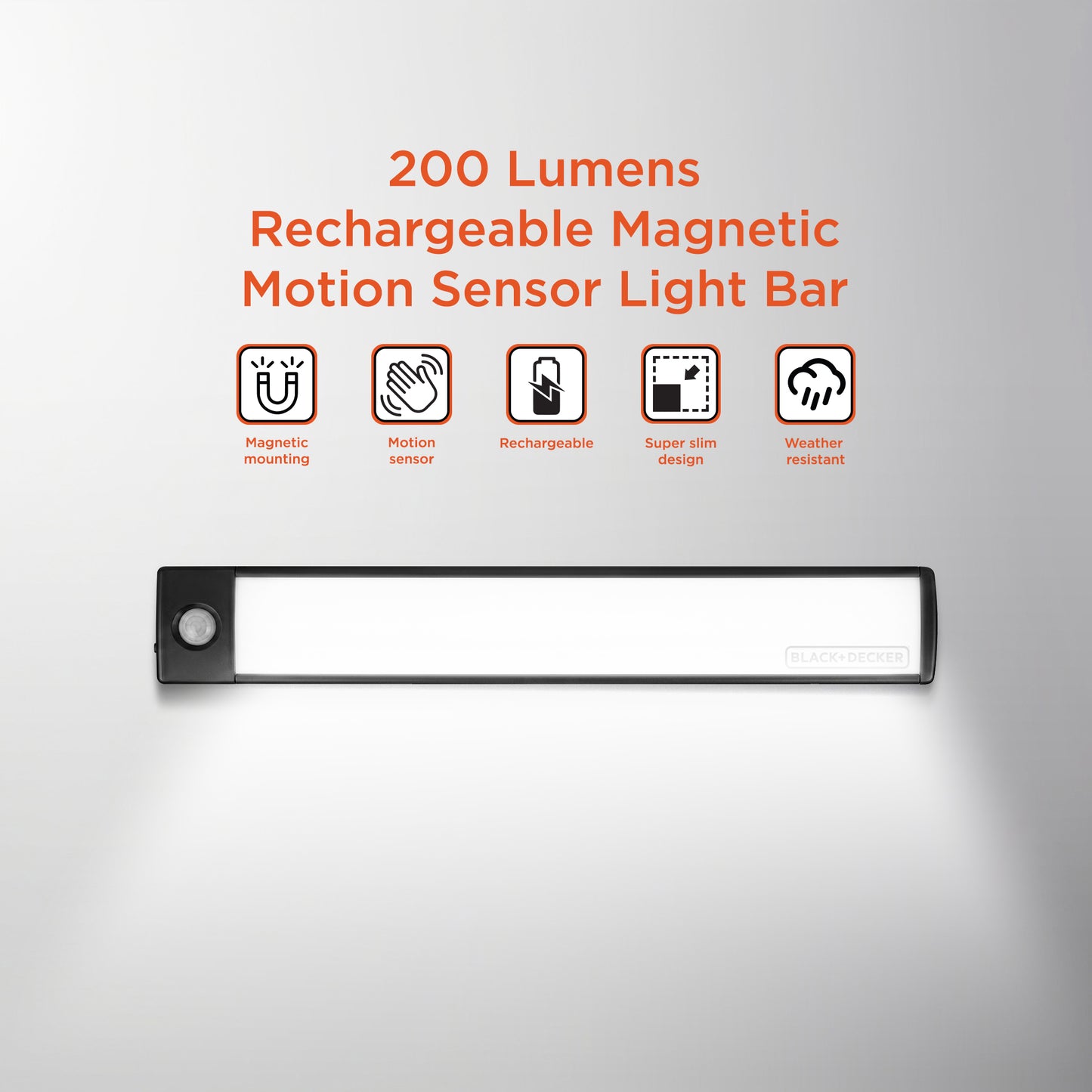 200Lm Rechargeable Motion Bar